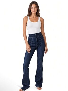 NWT Free People We The Free Jayde Flare Jeans- Night Sky
